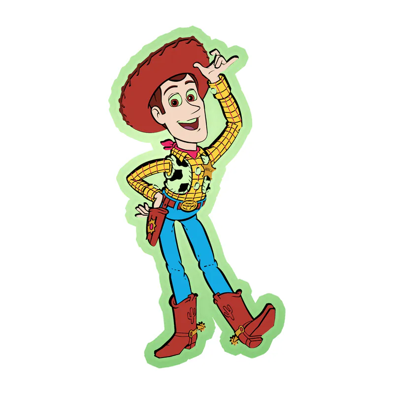 Toy Story Woody Glow in the Dark Vinyl Sticker - Custom Size