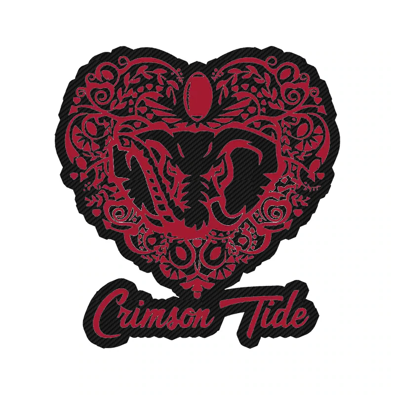 Alabama Crimson Tide - Image 7 - Carbon Fiber Vinyl Decal - Custom Size