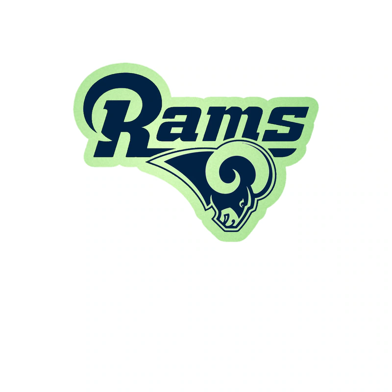 Los Angeles Rams - Image 24 - Glow in the Dark Vinyl Sticker - Custom Size