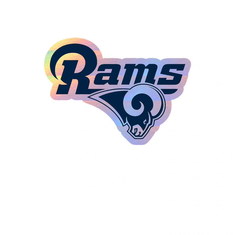 Los Angeles Rams - Image 24 - Holographic Vinyl Sticker - Custom Size