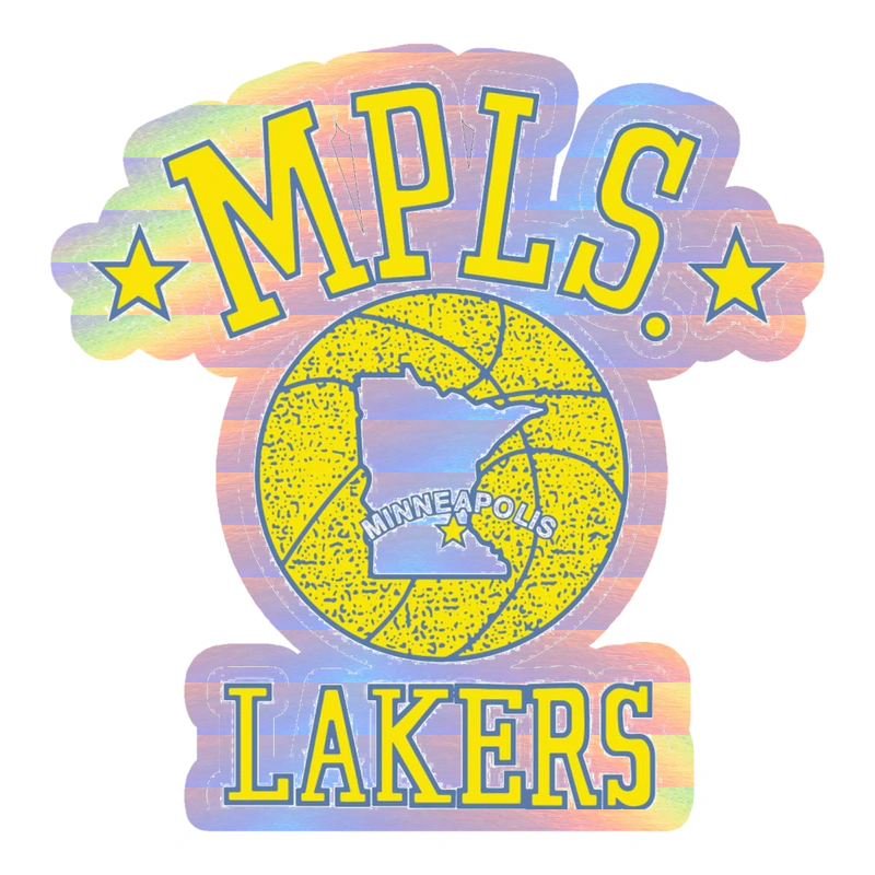 Los Angeles Lakers - Image 10 - Holographic Vinyl Sticker - Custom Size