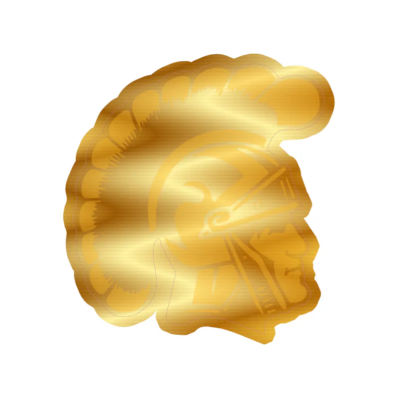USC Trojans - Image 3 - Gold Chrome Vinyl Decal - Custom Size