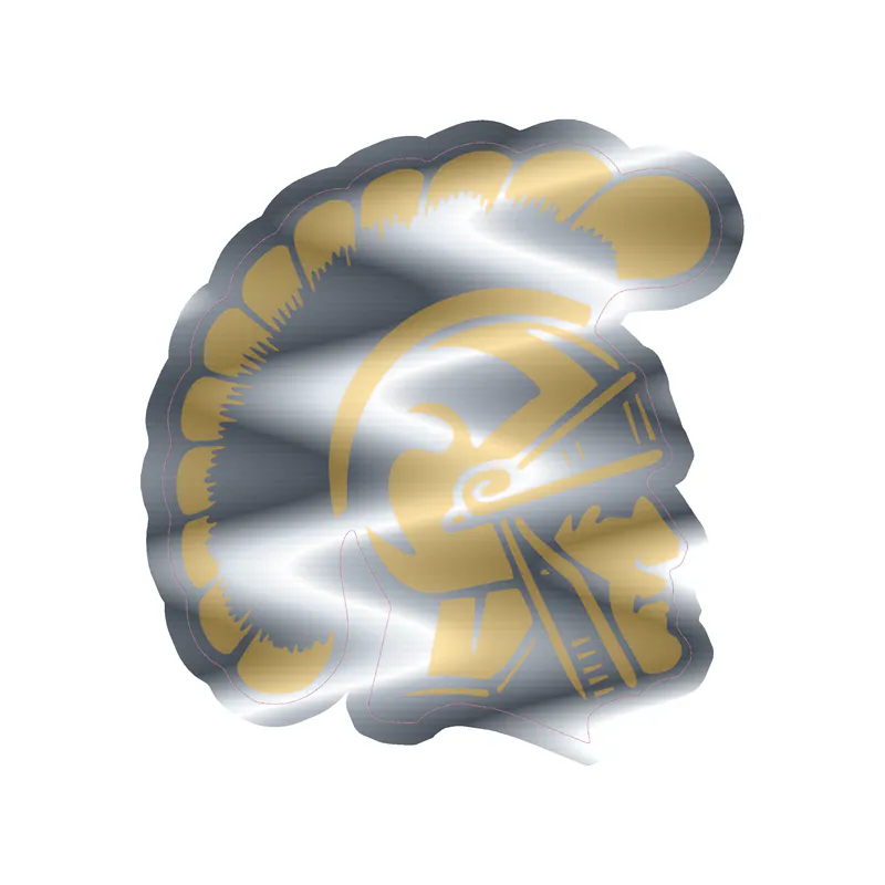 USC Trojans - Image 3 - Silver Chrome Vinyl Decal - Custom Size