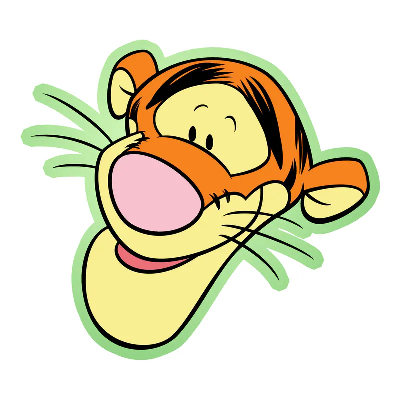 Winnie The Pooh - Tigger - Glow in the Dark Vinyl Sticker - Custom Size
