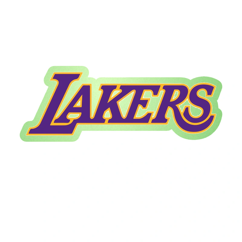 Los Angeles Lakers - Image 11 - Glow in the Dark Vinyl Sticker - Custom Size