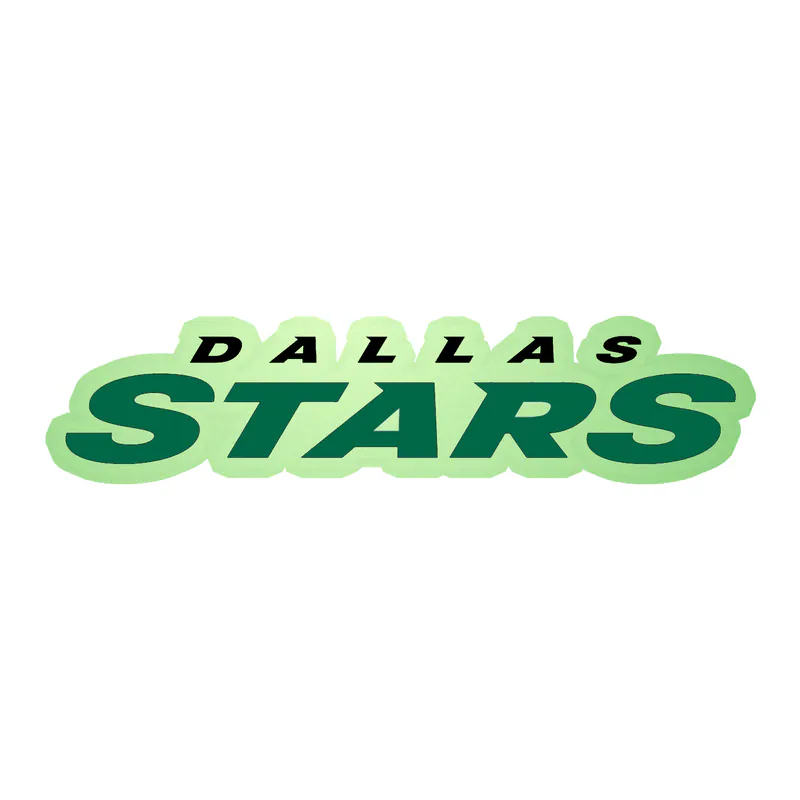 Dallas Stars  - Name - Glow in the Dark Vinyl Sticker - Custom Size