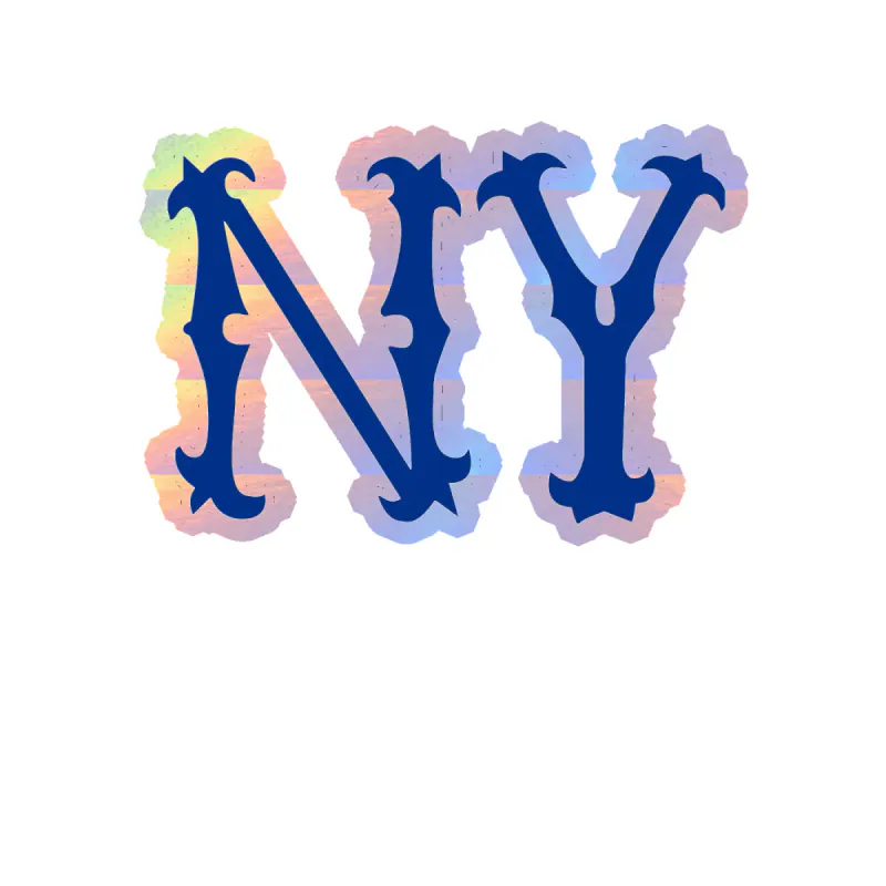 New York Yankees - Spiky NY - Holographic Vinyl Sticker - Custom Size