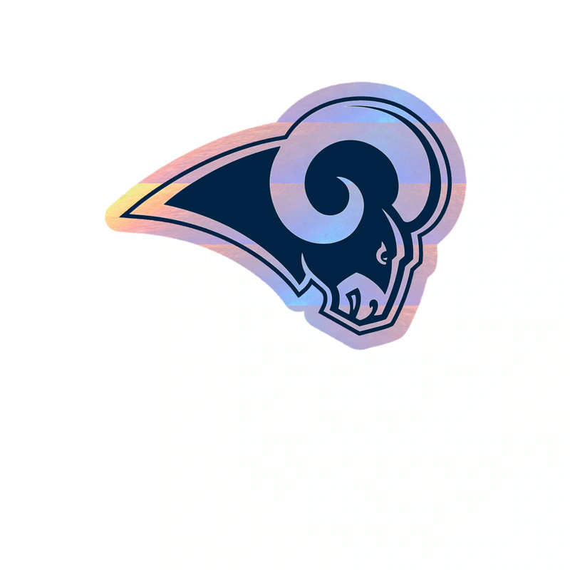 Los Angeles Rams - Image 4 - Holographic Vinyl Sticker - Custom Size