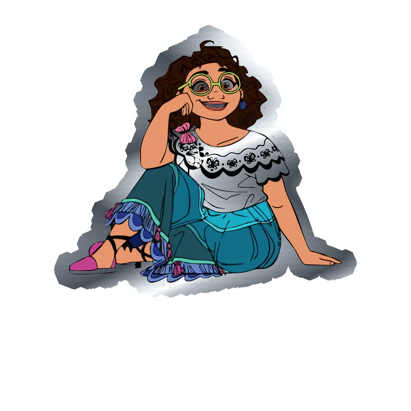 Encanto Silver Chrome Vinyl Decal