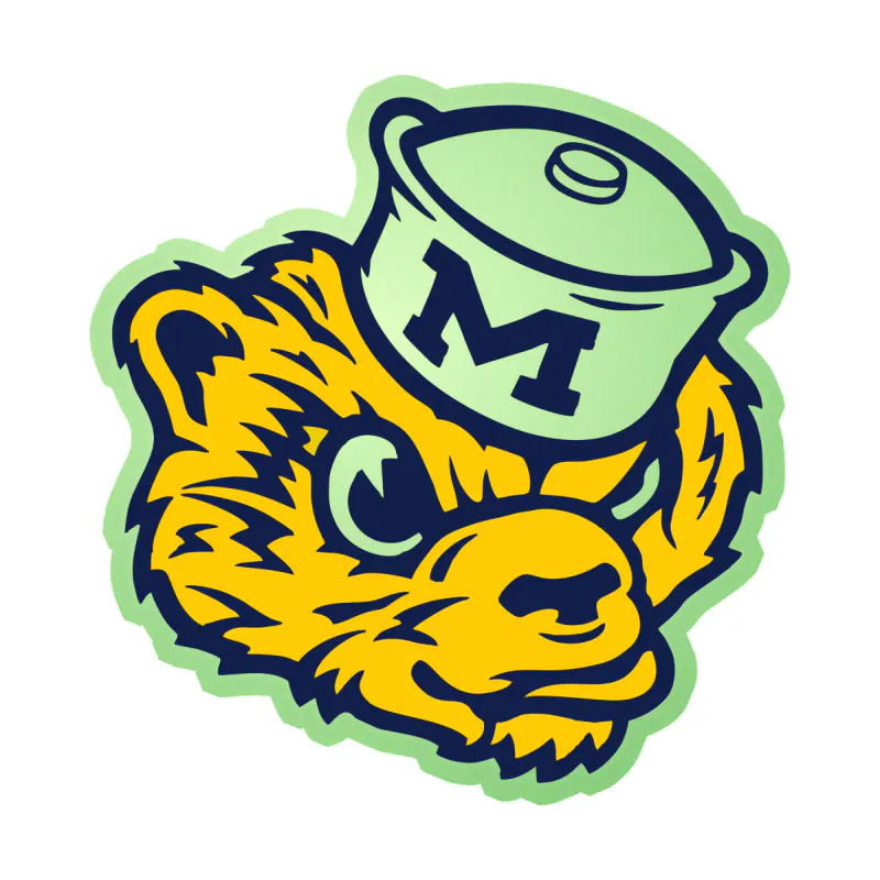Michigan Wolverines - Image 10 - Glow in the Dark Vinyl Decal - Custom Size