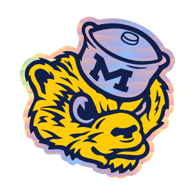 Michigan Wolverines - Image 10 - Holographic Vinyl Decal - Custom Size