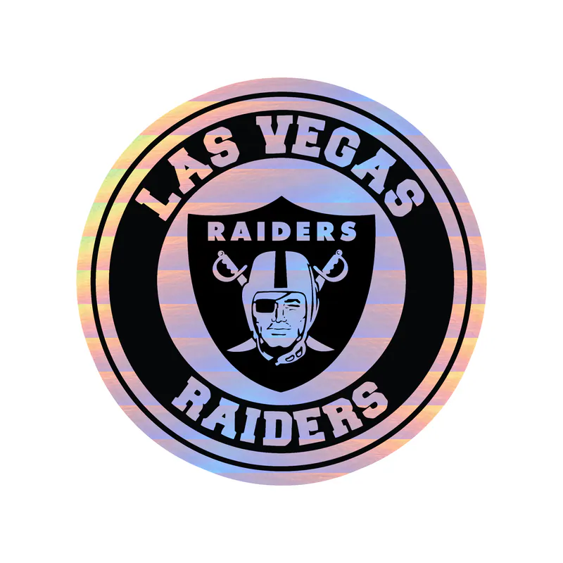 Las Vegas Raiders - Image 20 - Holographic Vinyl Sticker - Custom Size