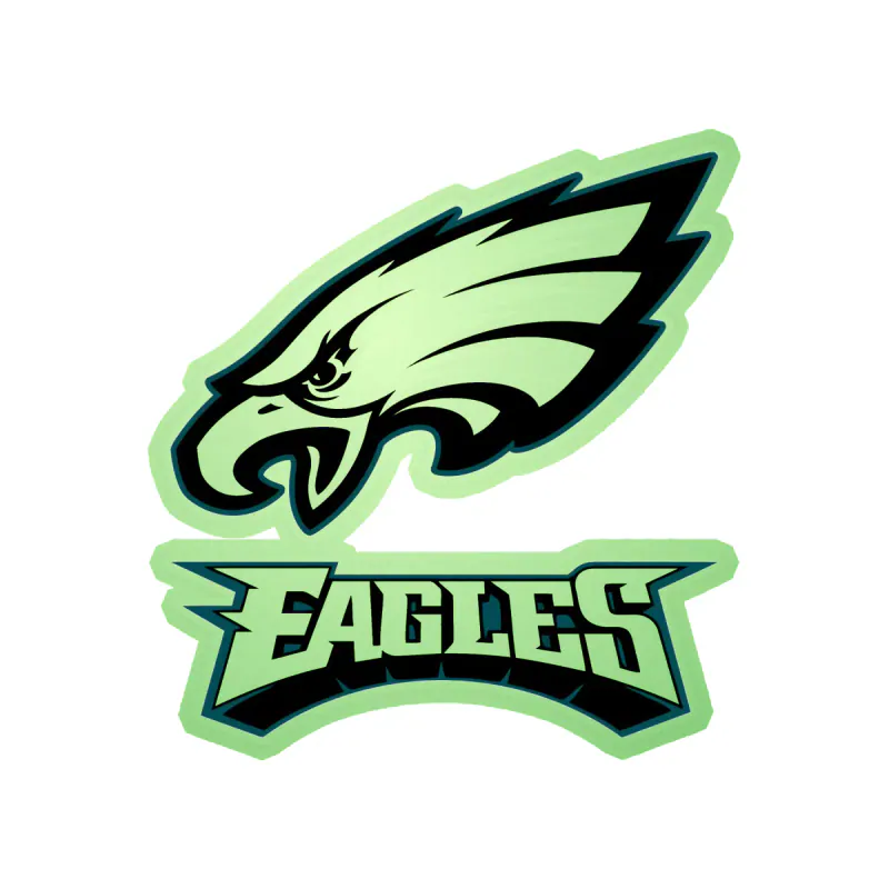 Philadelphia Eagles - Image 2 - Glow in the Dark Vinyl Sticker - Custom Size