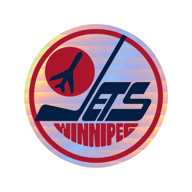 Winnipeg Jets - Image 3 - Holographic Vinyl Sticker - Custom Size