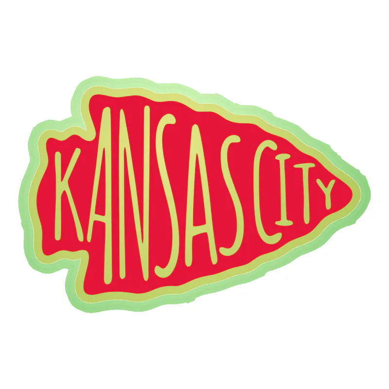 Kansas City Chiefs- Glow in the Dark Vinyl Sticker – Custom Size - Image 3
