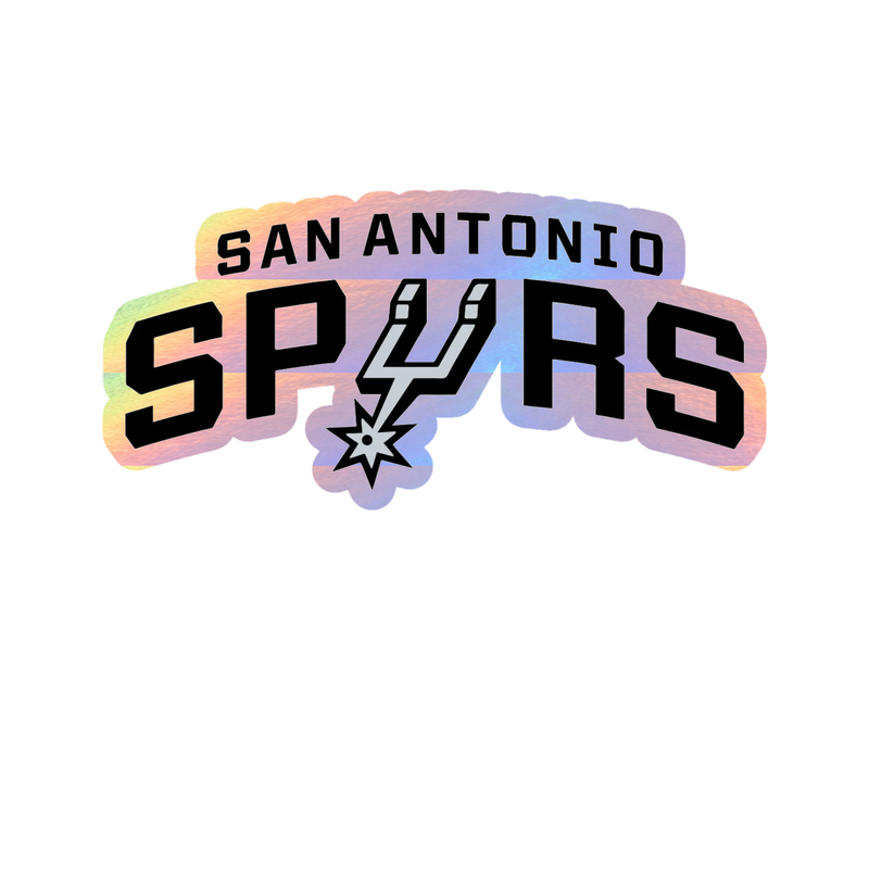 San Antonio Spurs - Image 10 - Holographic Vinyl Sticker - Custom Size