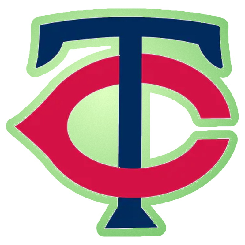 Minnesota Twins - TC - Glow in the Dark Vinyl Sticker - Custom Size