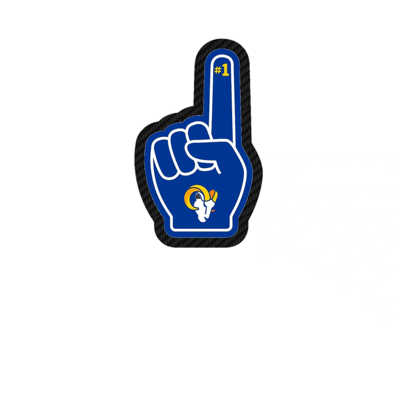 Los Angeles Rams - Image 21 - Carbon Fiber Vinyl Sticker - Custom Size