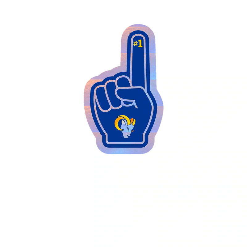 Los Angeles Rams - Image 21 - Holographic Vinyl Sticker - Custom Size
