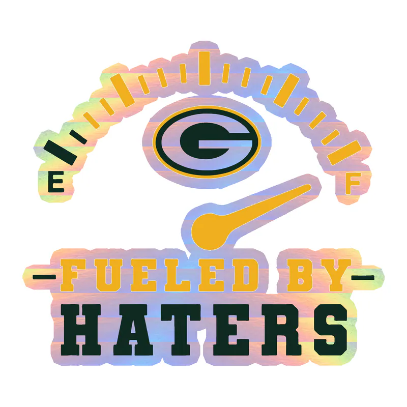 Green Bay Packers - Image 12 - Holographic Vinyl Sticker - Custom Size
