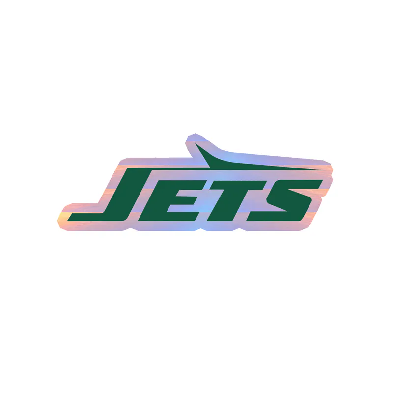 New York Jets - Green Jets - Holographic Vinyl Sticker - Custom Size