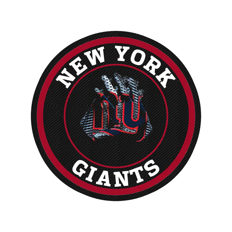 New York Giants - Carbon Fiber Vinyl Sticker - Custom Size