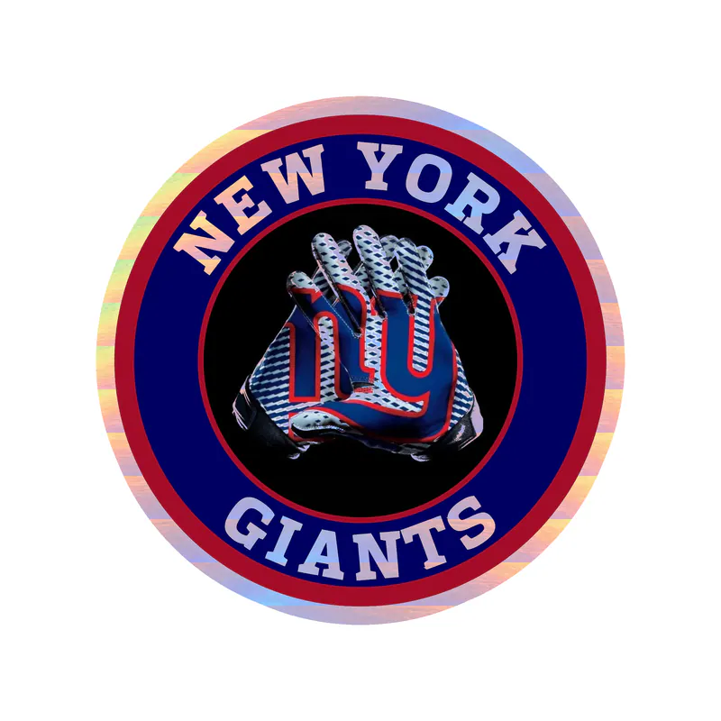 New York Giants - Holographic Vinyl Sticker - Custom Size