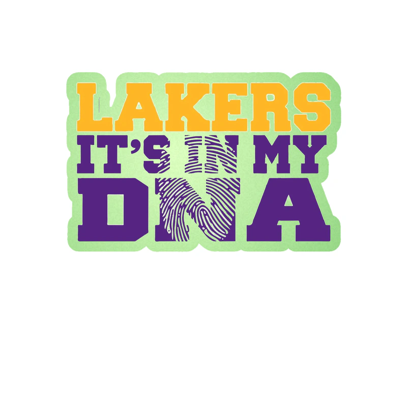 Los Angeles Lakers - Image 8 - Glow in the Dark Vinyl Sticker - Custom Size