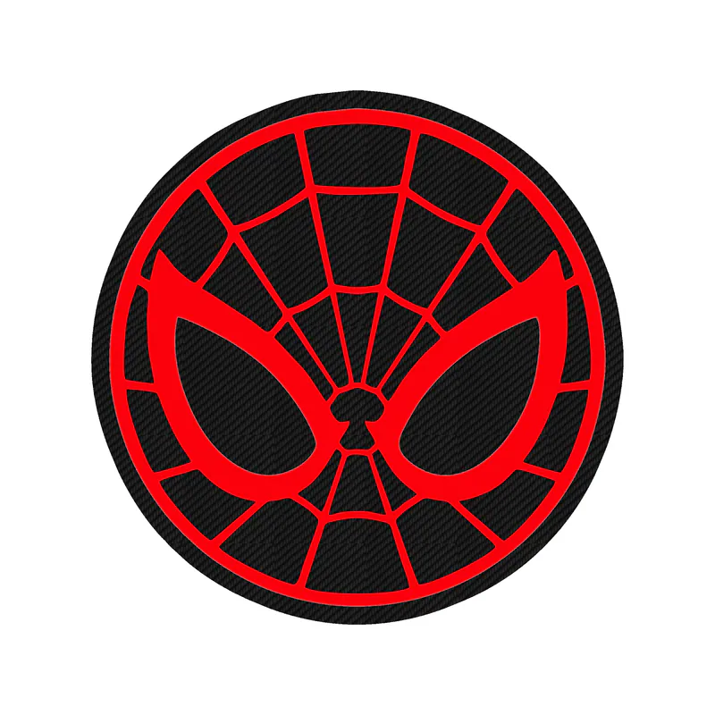 Spiderman Carbon Fiber Vinyl Decal - Custom Size