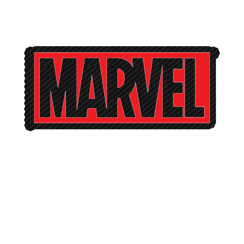 Marvel - Carbon Fiber Vinyl Sticker - Custom Size