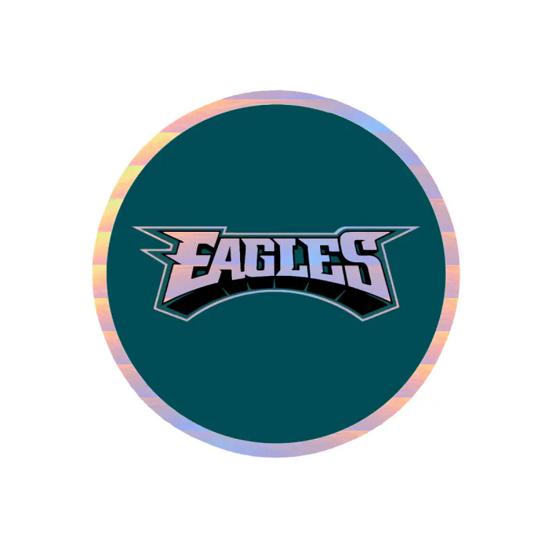 Philadelphia Eagles - Image 6 - Holographic Vinyl Sticker - Custom Size