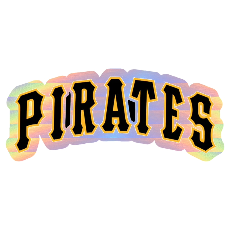 Pittsburgh Pirates - Pirates - Holographic Vinyl Sticker - Custom Size