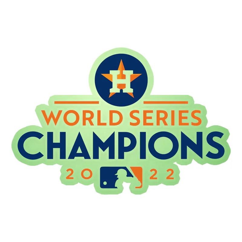 Houston Astros - World Champions - Glow in the Dark Vinyl Decal - Custom Size