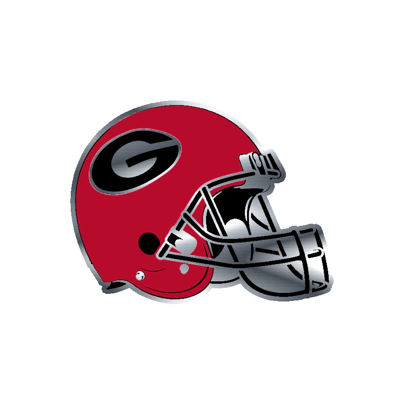 Georgia Bulldogs - Image 6 - Silver Chrome Vinyl Decal - Custom Size