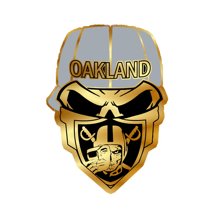 Las Vegas Raiders - Image 19 - Gold Chrome Vinyl Sticker - Custom Size