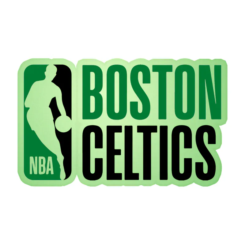Boston Celtics - NBA Logo - Glow in the Dark Vinyl Sticker - Custom Size