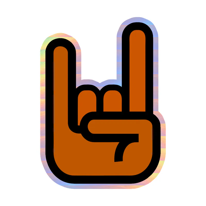 Texas Longhorns - Image 1 - Holographic Vinyl Sticker - Custom Size