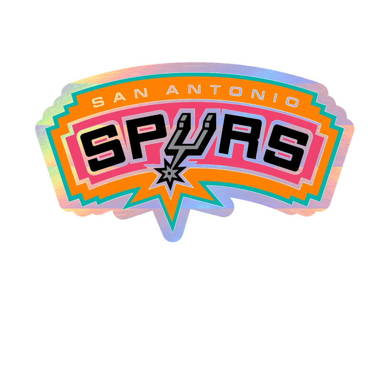 San Antonio Spurs - Image 9 - Holographic Vinyl Sticker - Custom Size