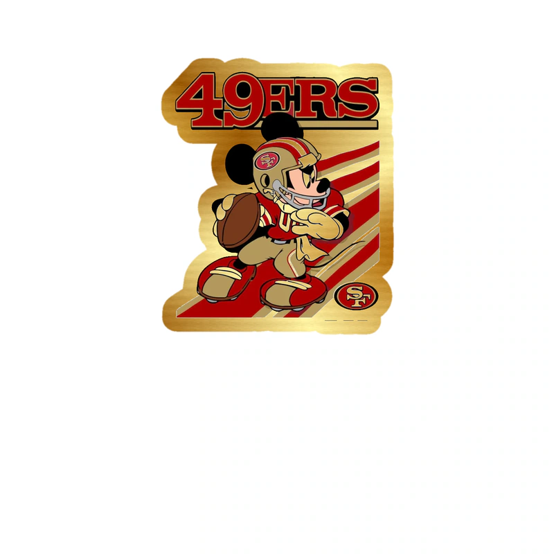 San Francisco 49ers - Image 10 - Gold Chrome Vinyl Sticker - Custom Size