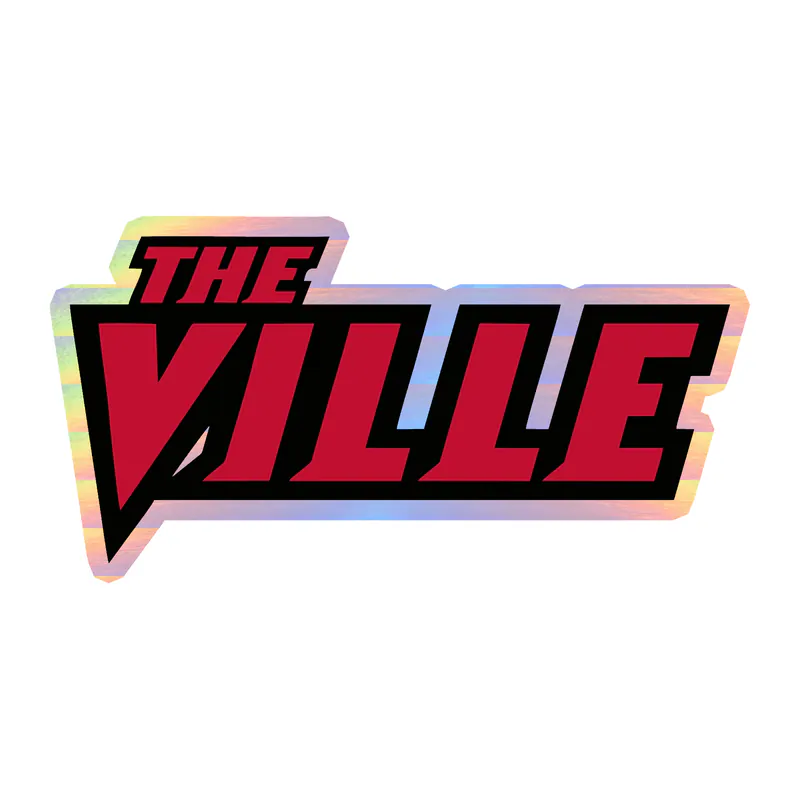 University of Louisville - The Ville - Holographic Vinyl Decal - Custom Size