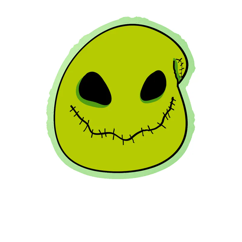 Nightmare Before Christmas Glow in the Dark Vinyl Sticker - Custom Size