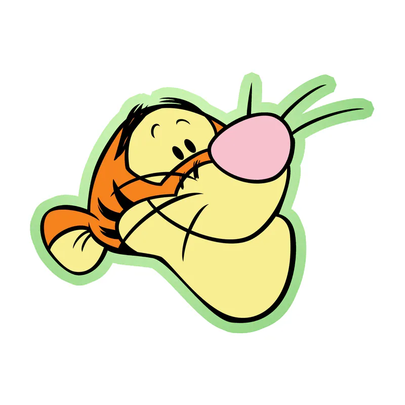 Winnie The Pooh - Tigger - Glow in the Dark Vinyl Sticker - Custom Size