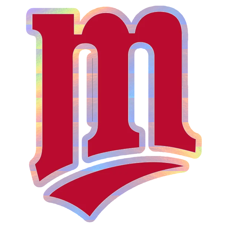 Minnesota Twins - M - Holographic Vinyl Sticker - Custom Size