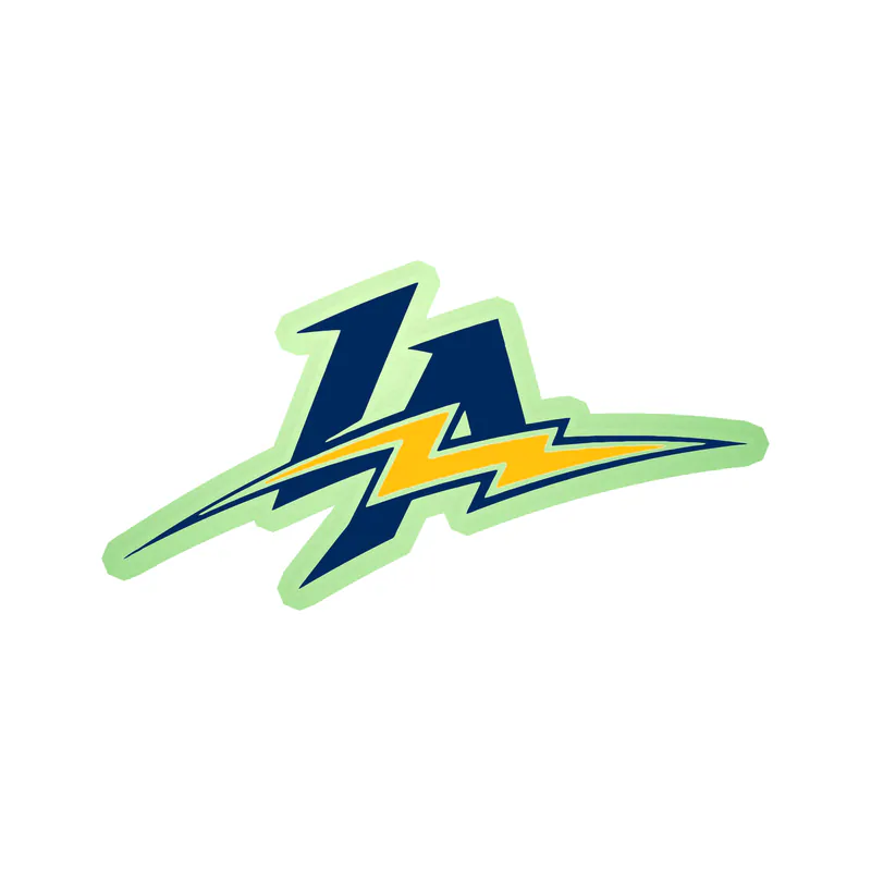 Los Angeles Chargers - Dark LA - Glow in the Dark Vinyl Sticker - Custom Size