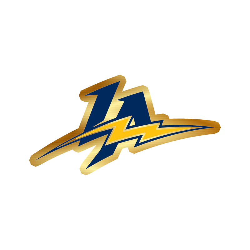 Los Angeles Chargers - Dark LA - Gold Chrome Vinyl Sticker - Custom Size