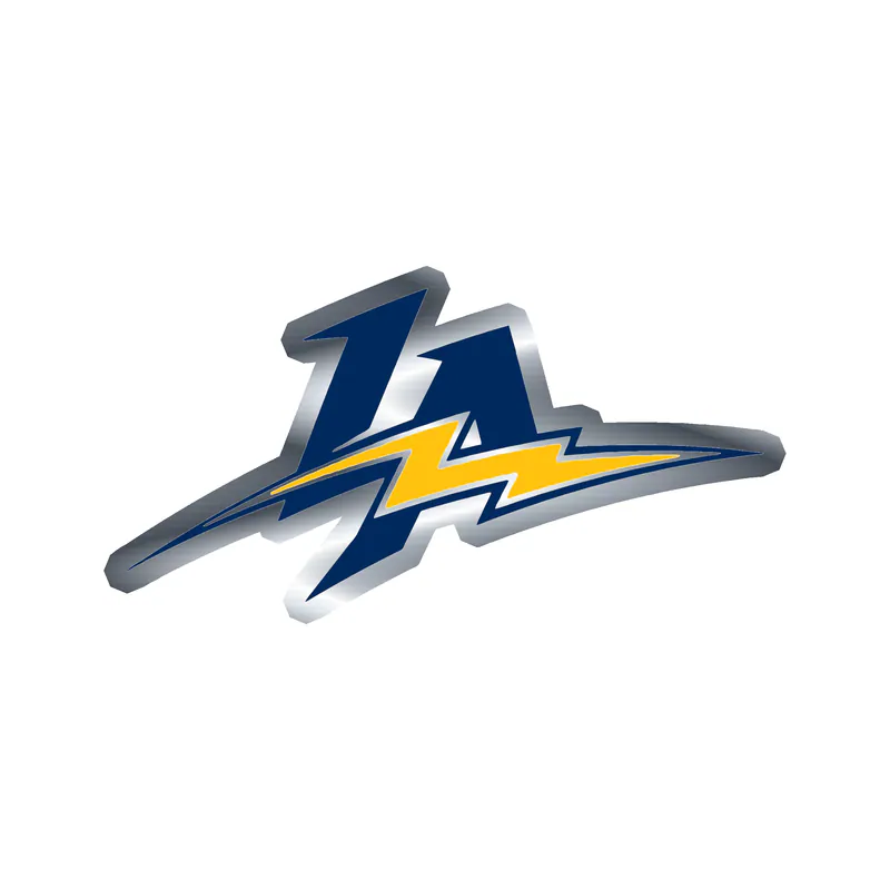Los Angeles Chargers - Dark LA - Silver Chrome Vinyl Sticker - Custom Size