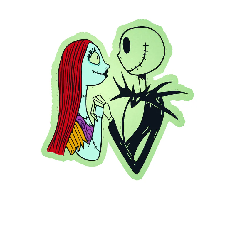 Nightmare Before Christmas Glow in the Dark Vinyl Sticker - Custom Size
