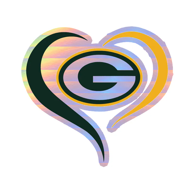Green Bay Packers - Image 16 - Holographic Vinyl Sticker - Custom Size