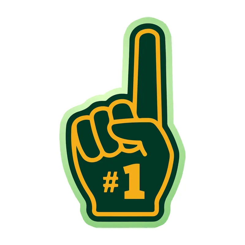 Green Bay Packers - Image 1 - Glow in the Dark Vinyl Sticker - Custom Size
