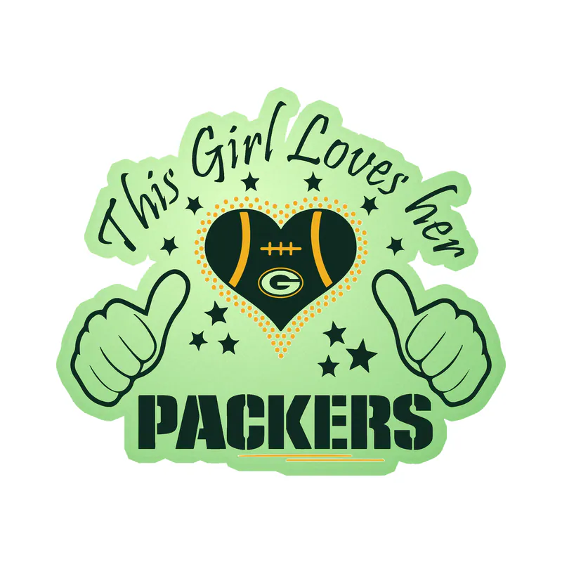 Green Bay Packers - Image 19 - Glow in the Dark Vinyl Sticker - Custom Size